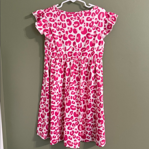 SHEIN Pink Leopard Kids Dress - Picture 3 of 3